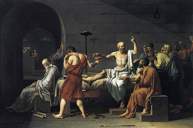 Жак Луи Давид (французский художник) «Смерть философа Сократа» (1787)